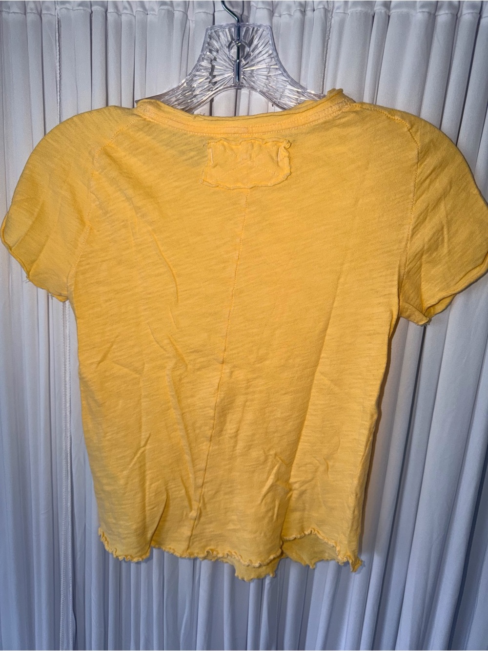 We The Free Sunshine Yellow Short-Sleeve Ribbed Tee - Picture 5 of 5